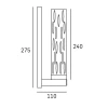 OXFORD kinkiet W01045NI Cosmo Light