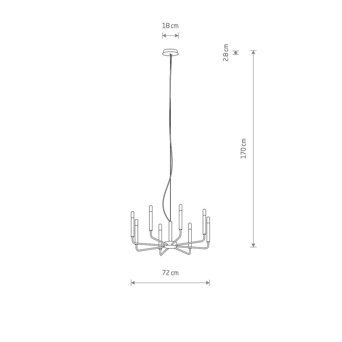 ORTO black VIII 11460 Nowodvorski Lighting