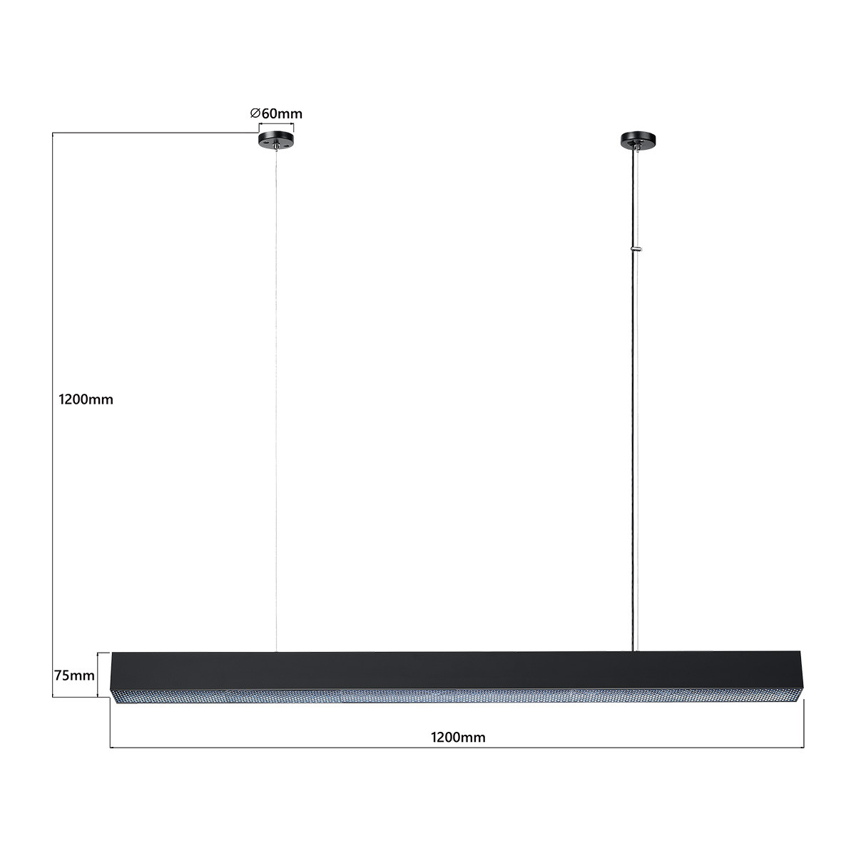 MIRA LED CCT L LP-1201/1P L BK Smart