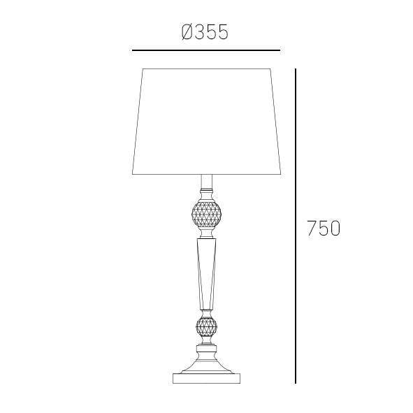 CHARLOTTE T01295CH-WH Cosmo Light