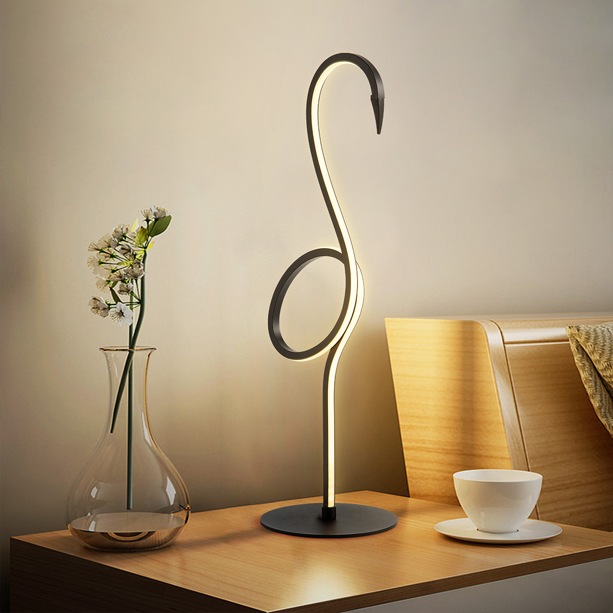 FLAMINGO black FLAMINGO-TL-BLK Elstead Lighting