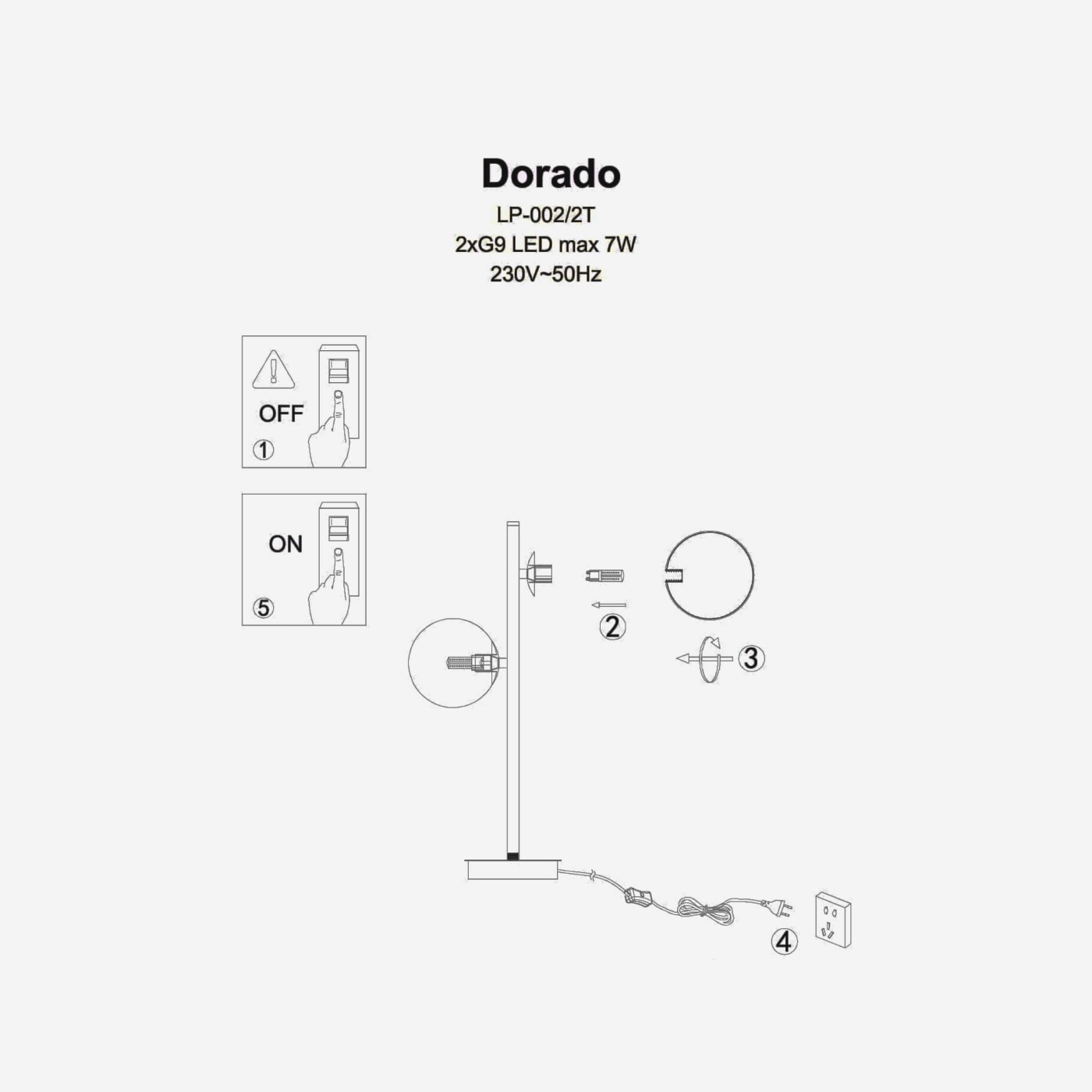 DORADO II LP-002/2T BK