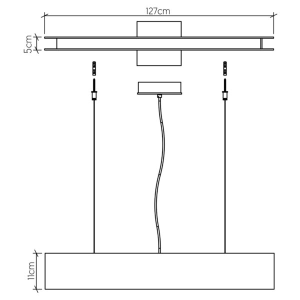 CLEAN QN-CLEAN-LED-LP-127-TEAK