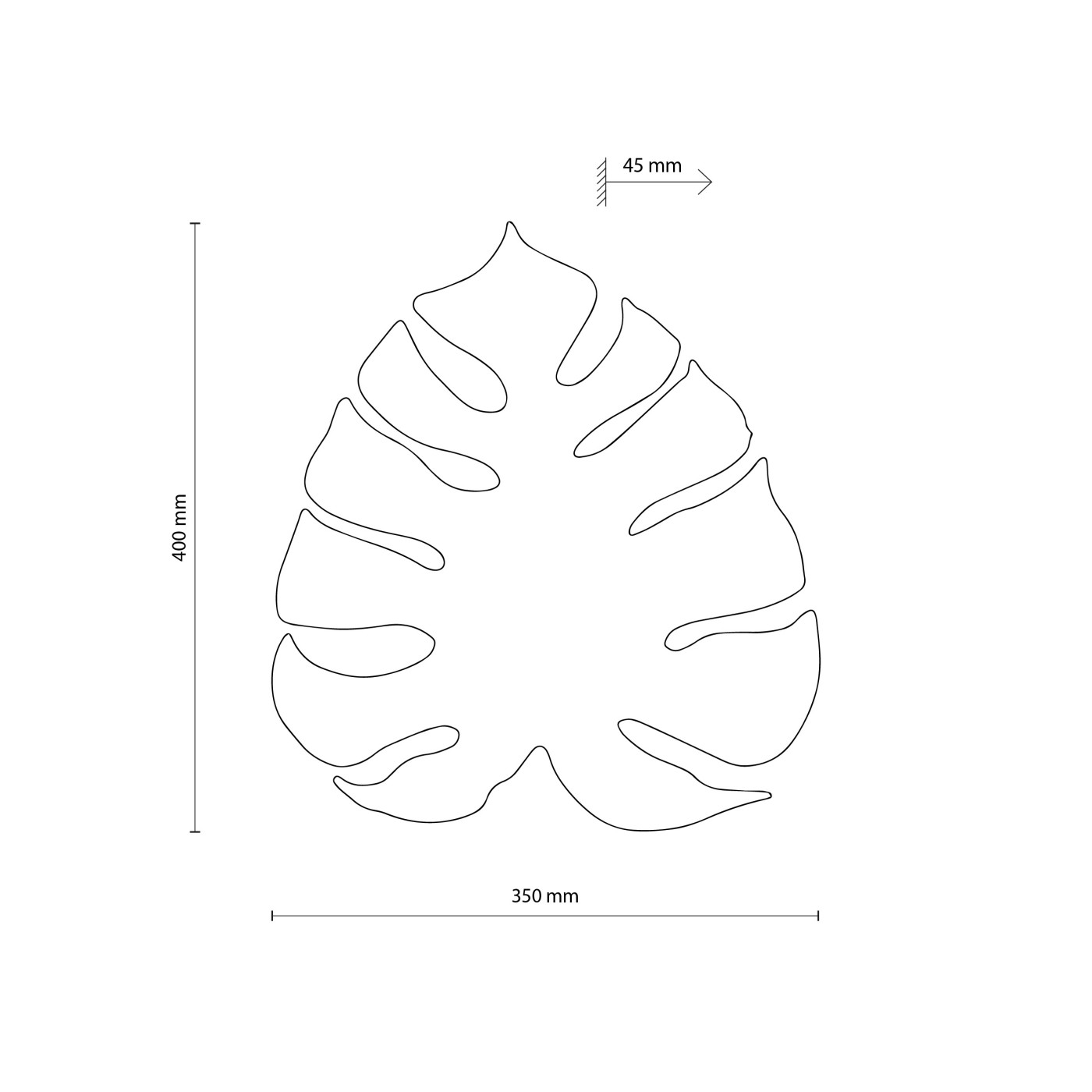 MONSTERA black 4666 TK Lighting