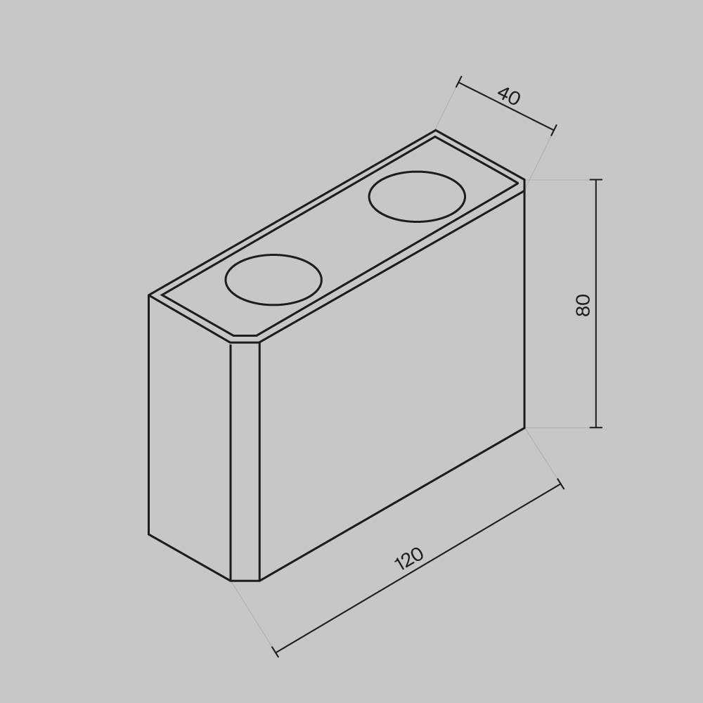 SHOW graphite O433WL-L4GF3K Maytoni