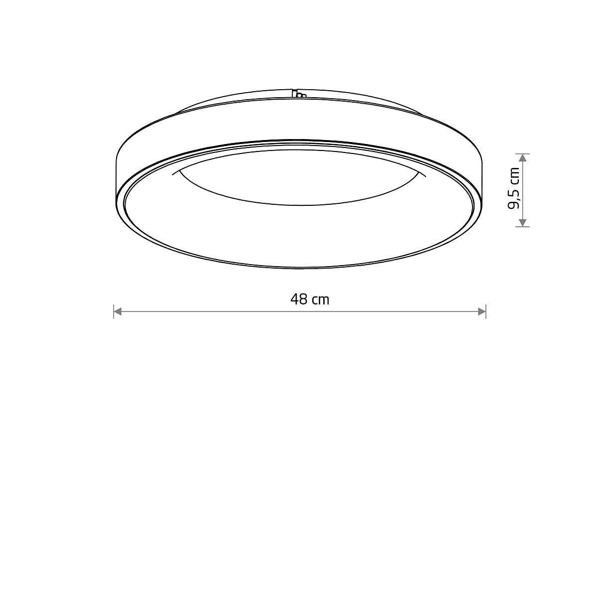 NIKKI ROUND LED white 48W 3000K 11201 Nowodvorski Lighting