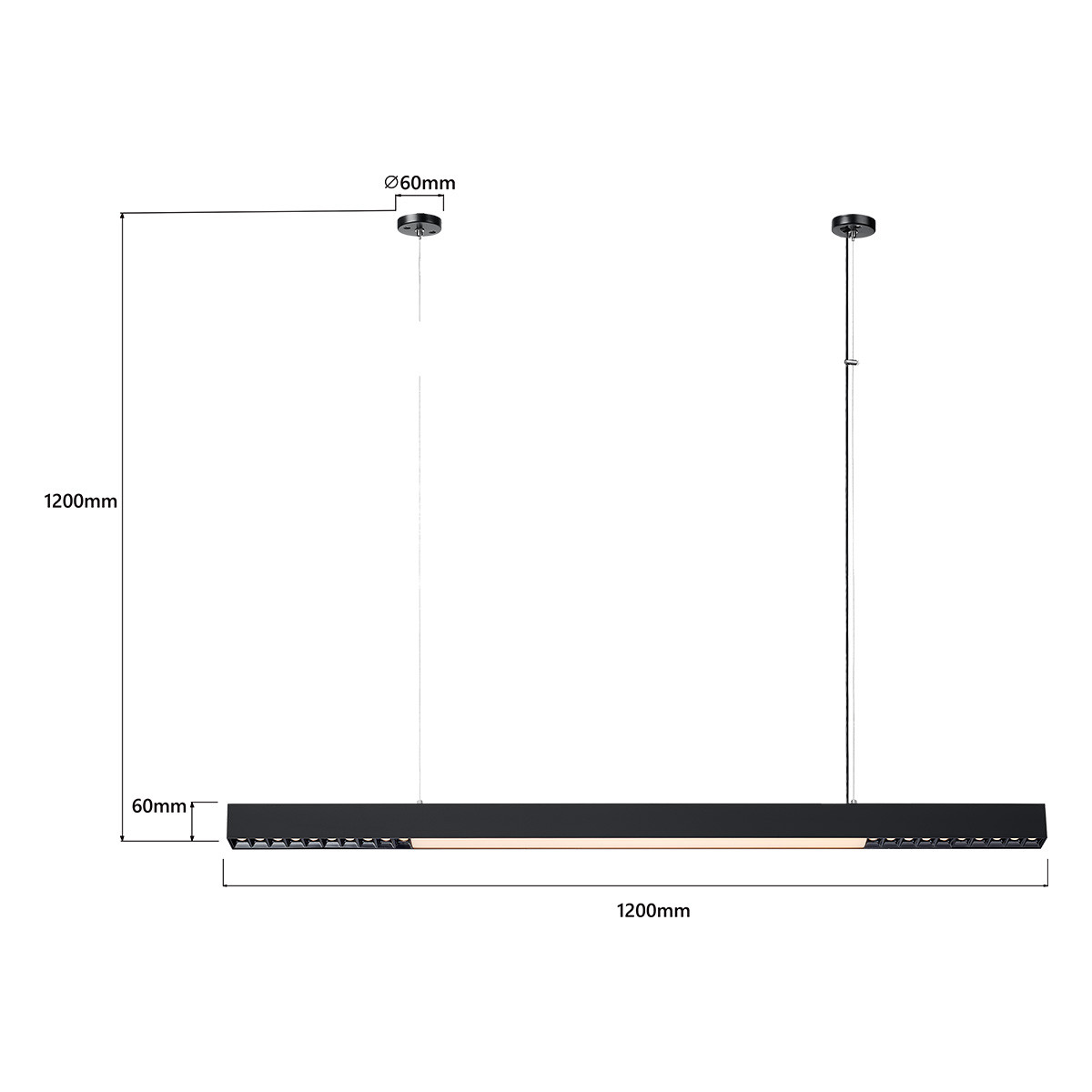 CALI LED CCT LP-1301/1P L BK Smart