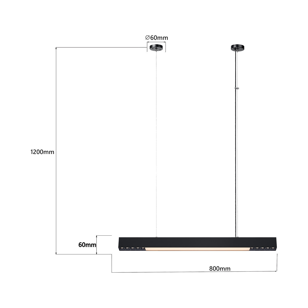 CALI LED CCT M LP-1301/1P M BK Smart