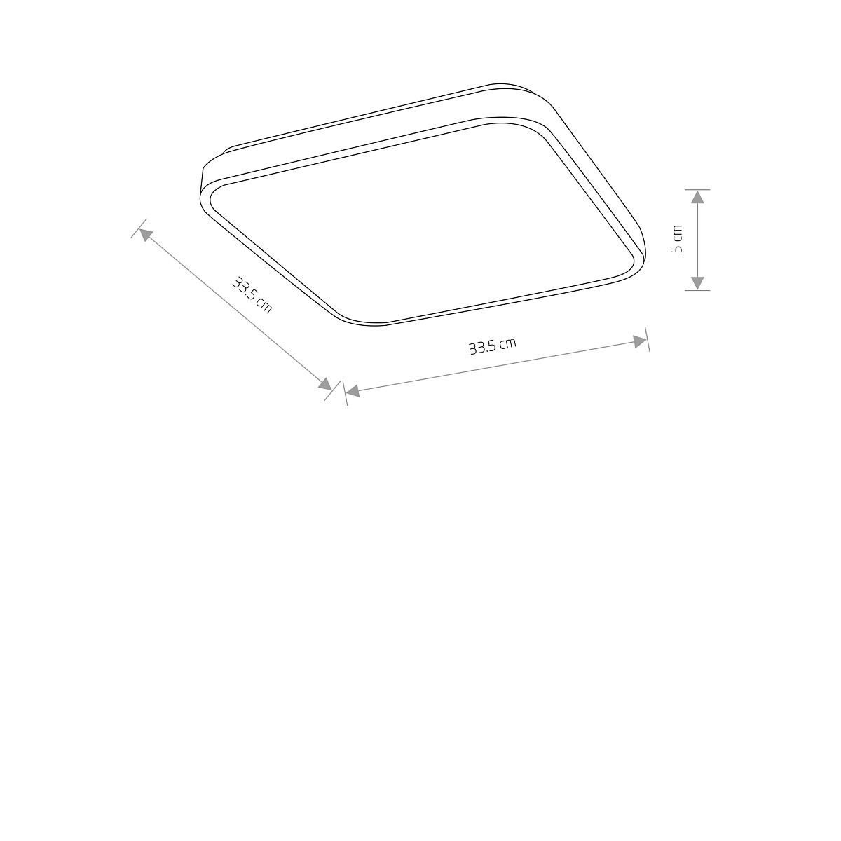 AGNES SQUARE LED PRO white S 4000K 10990 Nowodvorski Lighting