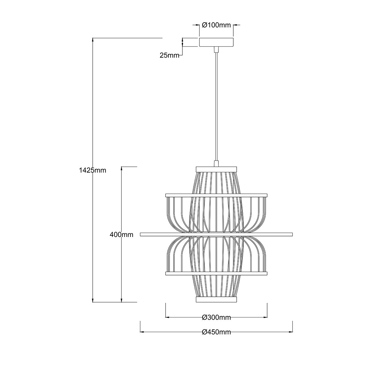 ASTRA rattan LP-3110/1P NT