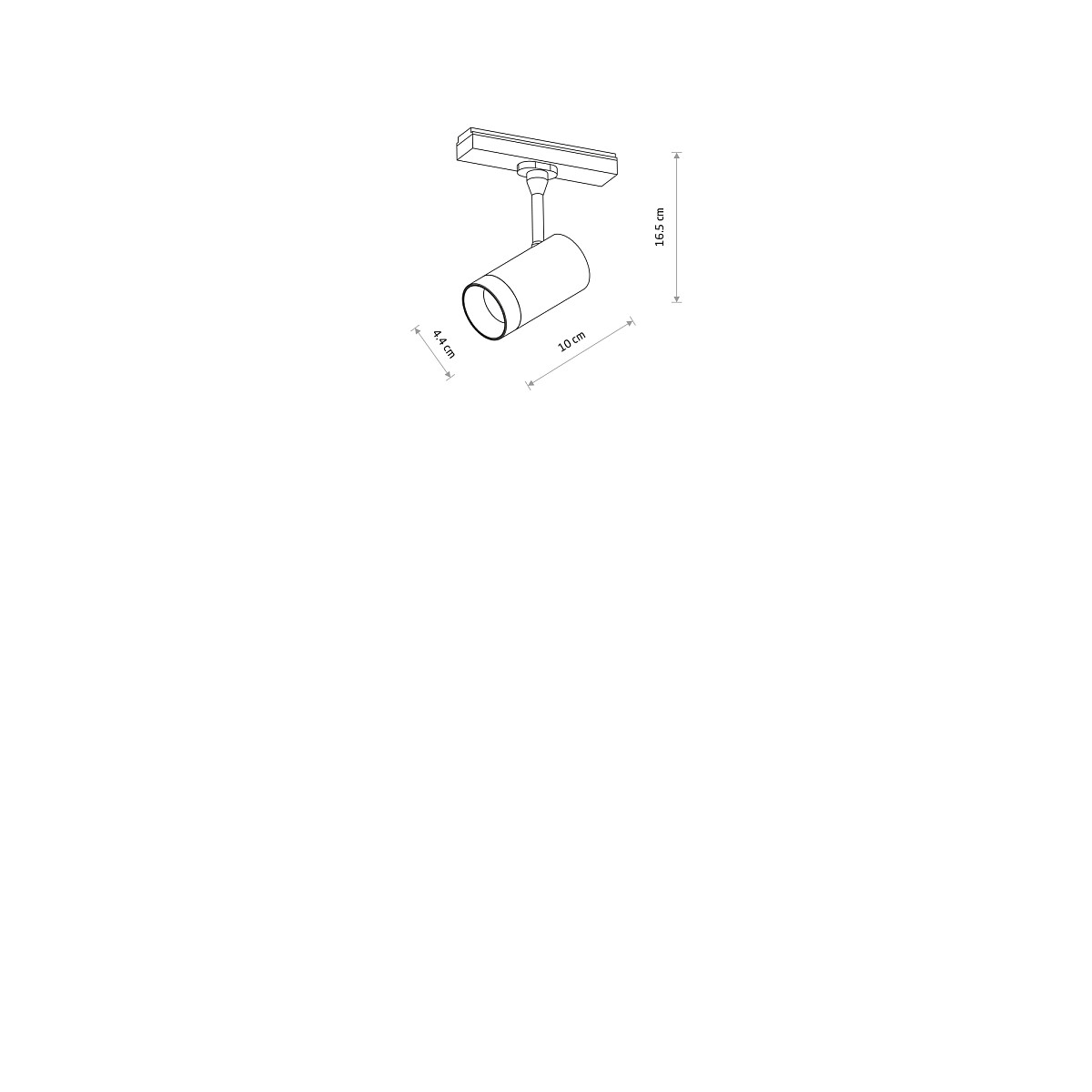 UT-LVM MINI SPOT LED 9W black 3000K 10cm 11315 Nowodvorski Lighting
