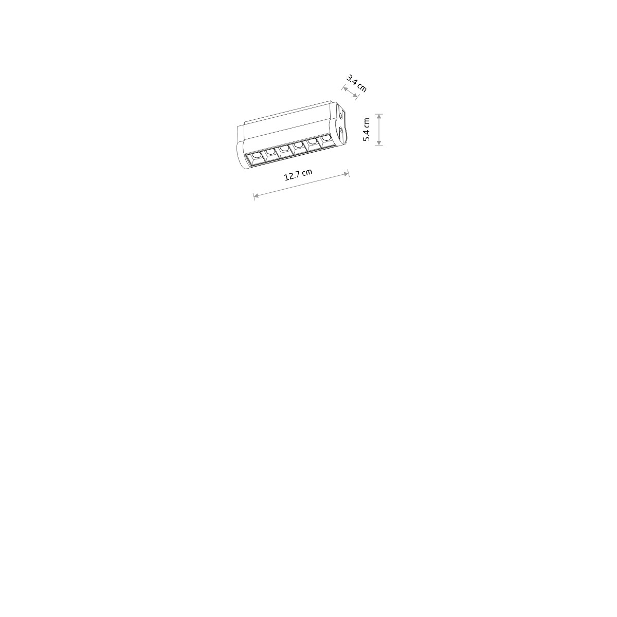 UT-LVM MINI FOCUS SWING LED 6W black 4000K 11335 Nowodvorski Lighting