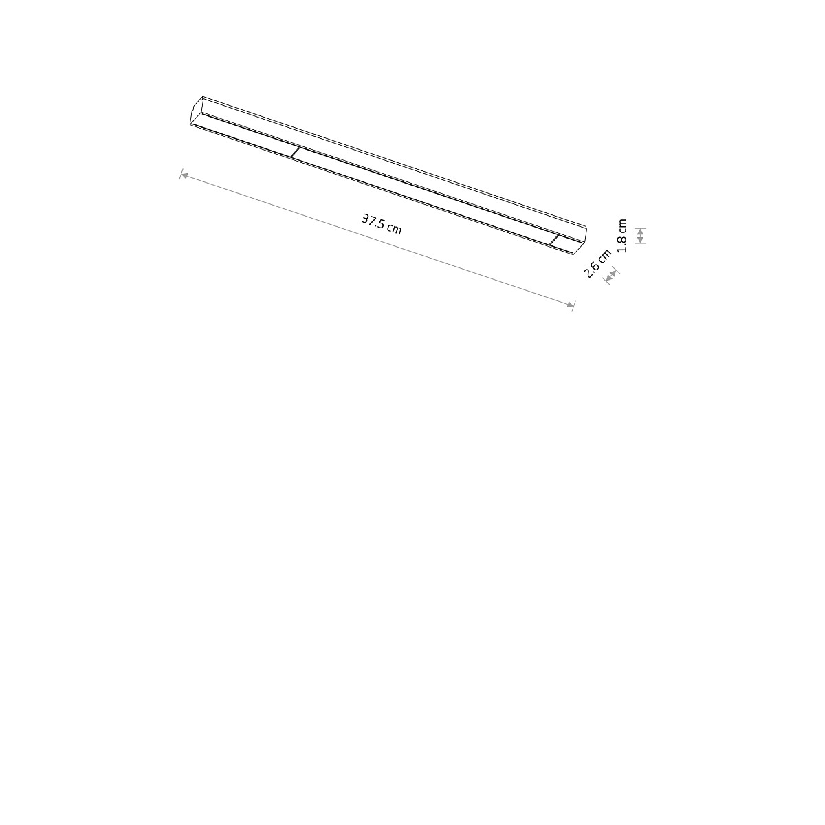 UT-LVM MINI LINE LED 12W black 3000K 11307 Nowodvorski Lighting