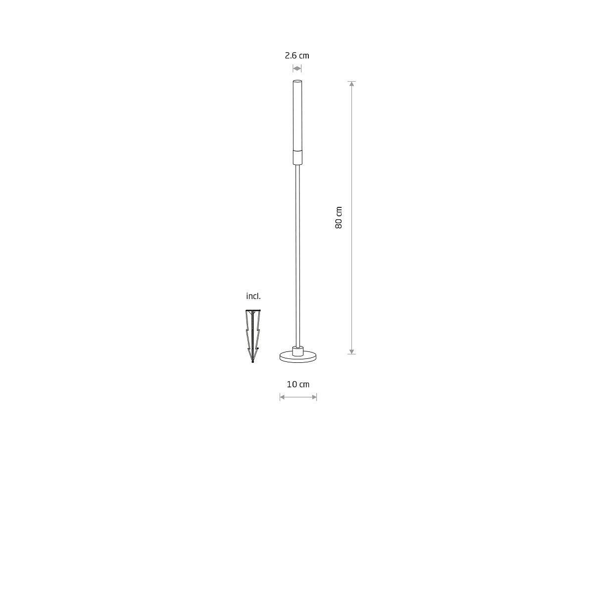 ZOLA LED S black 11544 Nowodvorski Lighting
