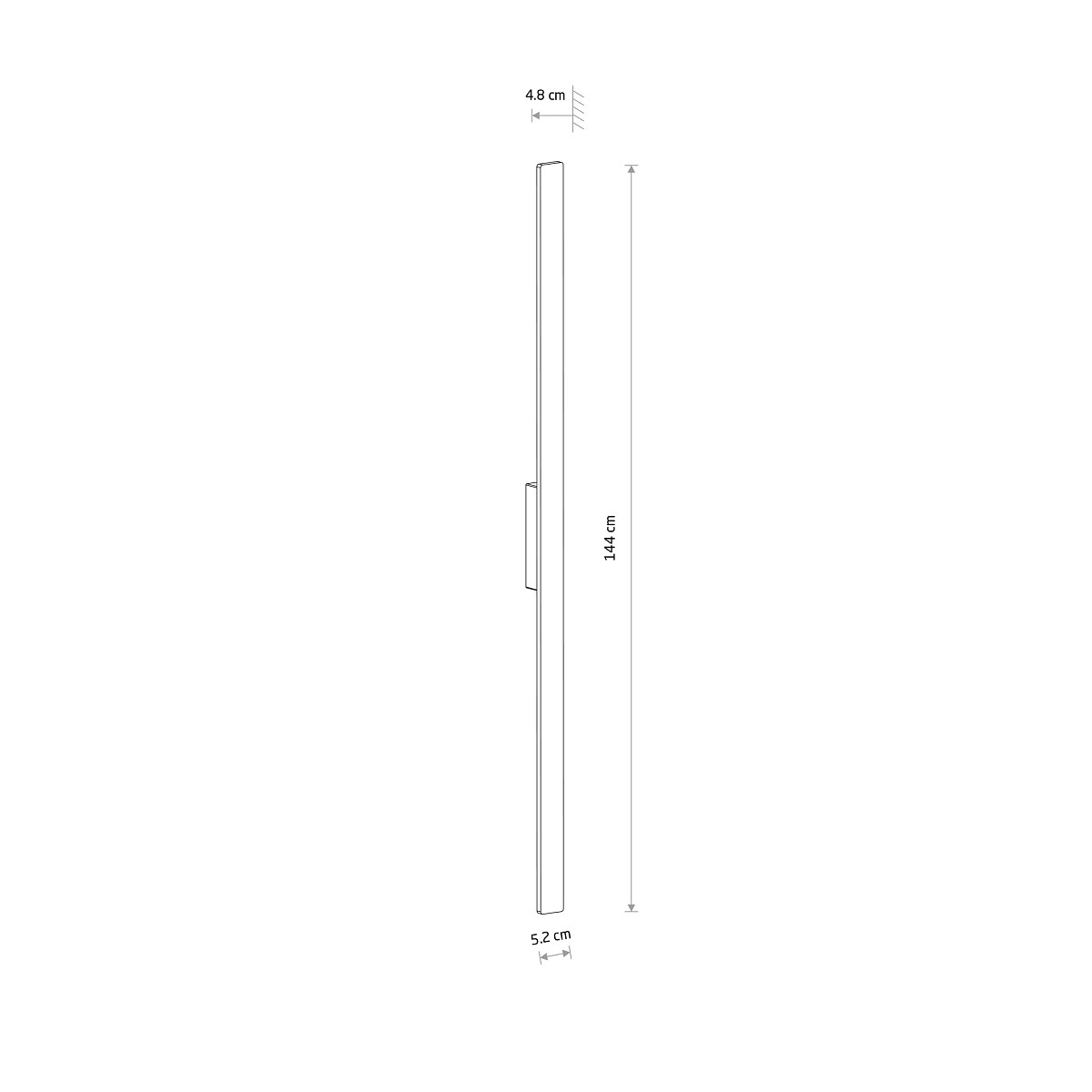 DEMI LED L black 11558 Nowodvorski Lighting