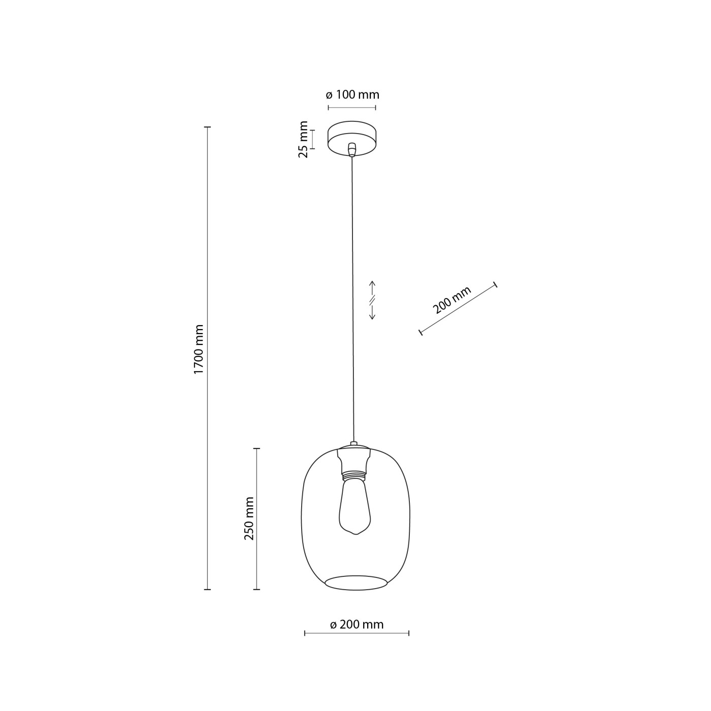 ELIO transparent 4339 TK Lighting